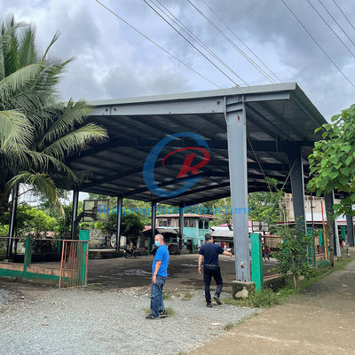 अनुकूलित स्टील बास्केटबॉल कोर्ट धातु भवन पूर्वनिर्मित पोर्टेबल स्टील भंडारण शेड