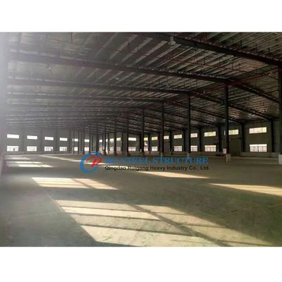 ग्लास संरचना के साथ हल्के ग्रीनहाउस धातु भवन निर्माण