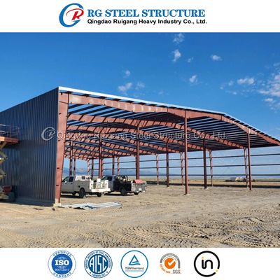 Prefabricated Warehouse Steel Structure Metal Building Kits Shed For Storage With Mezzanine Office