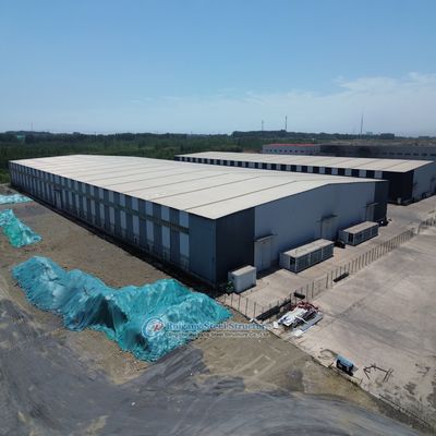 कस्टम स्टील स्ट्रक्चर वेयरहाउस के साथ कंक्रीट फाउंडेशन