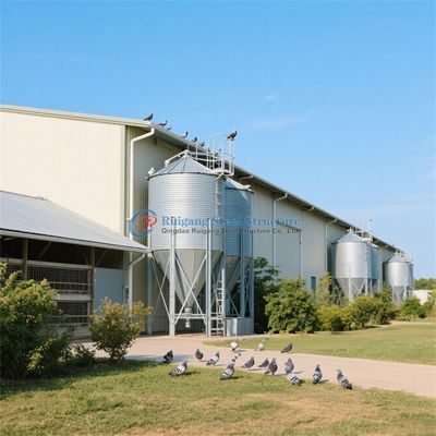 अनुकूलित इस्पात संरचना पोल्ट्री हाउस डेयरी फार्म के लिए अग्निरोधी