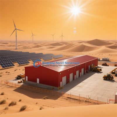 औद्योगिक कारखाने के लिए पूर्वनिर्मित इस्पात संरचना गोदाम भंडारण शेड