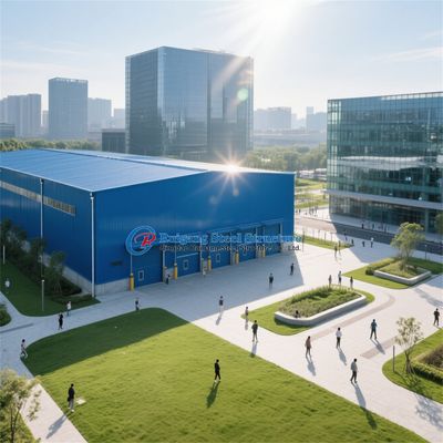 वैश्विक वितरण के लिए टिकाऊ पूर्व-इंजीनियर स्टील वेयरहाउस संरचनाएं