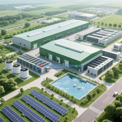 कस्टम औद्योगिक पूर्वनिर्मित पूर्व इंजीनियर धातु इस्पात संरचना भंडारण भवन